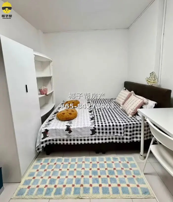【出租】牛车水MRT旁高楼普通房 步行1分钟 包水电免中介 2