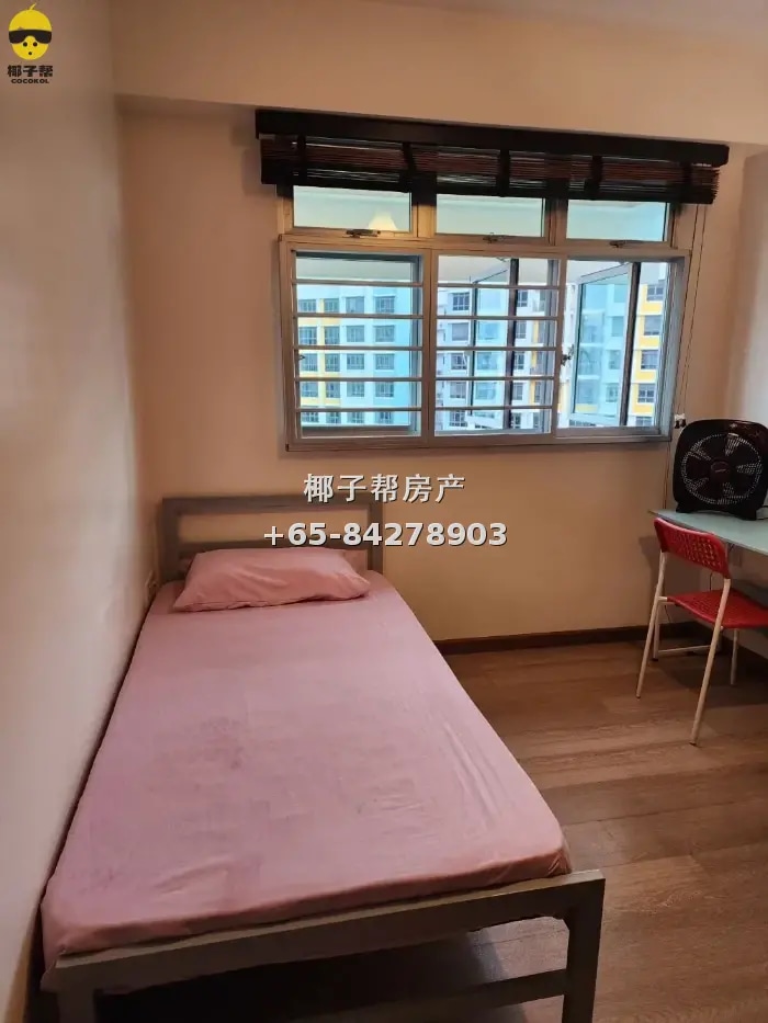 【出租】盛港农道轻轨旁组屋单间 高楼角落位安静宜居 2